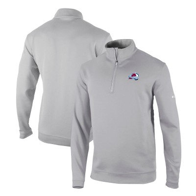 Кофта на короткой молнии Colorado Avalanche Columbia Omni-Wick Wickhams Hills - Gray