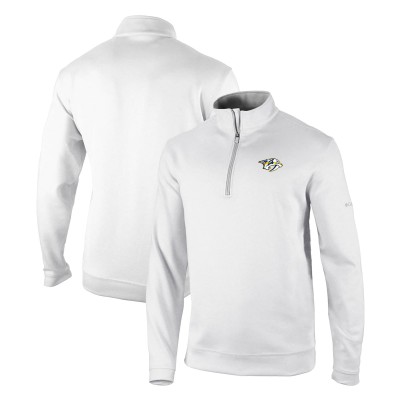 Кофта на короткой молнии Nashville Predators Columbia Omni-Wick Wickhams Hills - White