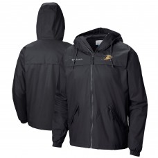 Anaheim Ducks Columbia Black Oroville Creek Lightweight Full-Zip Windbreaker Jacket