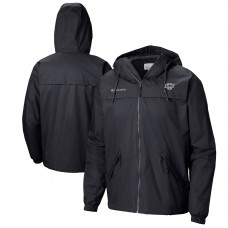 Los Angeles Kings Columbia Black Oroville Creek Lightweight Full-Zip Windbreaker Jacket