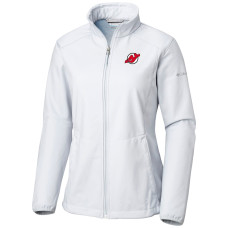 Женская джерси New Devils Columbia White Kruser Ridge II Softshell Full-Zip Jacket Женская джерси New Devils Columbia White Kruser Ridge II Softshell Full-Zip Jacket