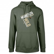 Толстовка Minnesota Wild Levelwear Podium Fleece - Hunter Green