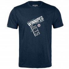 Футболка Winnipeg Jets Levelwear Logo Richmond - Navy