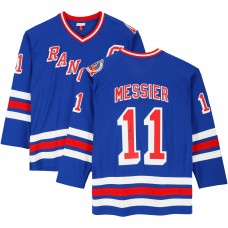 Mark Messier New York Rangers Autographed Fanatics Authentic Blue Mitchell & Ness Replica Jersey