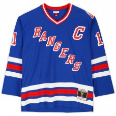 Mark Messier New York Rangers Autographed Fanatics Authentic Blue Mitchell & Ness Replica Jersey
