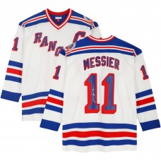 Mark Messier New York Rangers Autographed Fanatics Authentic White Mitchell & Ness Replica Jersey