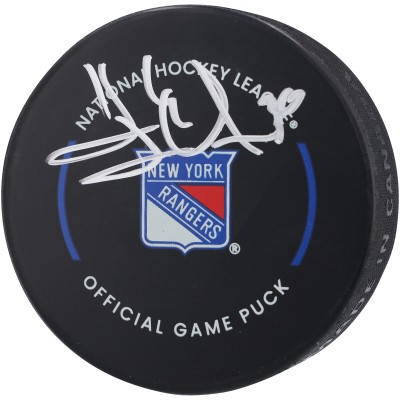 Шайба Henrik Lundqvist New York Rangers Autographed Authentic Official