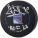 Шайба Henrik Lundqvist New York Rangers Autographed Authentic Official with HOF 23 Inscription