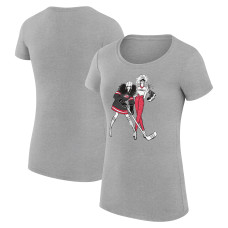 Женская Футболка Carolina Hurricanes G-III 4Her by Carl Banks Heather Gray Super-Slim Fit Lightweight Hockey Girls