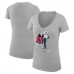 Футболка Florida Panthers G-III 4Her by Carl Banks Womens Hockey Girls V-Neck Fitted - Heather Gray