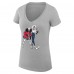 Футболка Florida Panthers G-III 4Her by Carl Banks Womens Hockey Girls V-Neck Fitted - Heather Gray