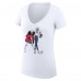 Футболка Florida Panthers G-III 4Her by Carl Banks Womens Hockey Girls V-Neck Fitted - White