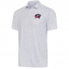 Поло Columbus Blue Jackets Antigua Motion - White/Gray