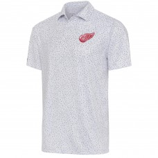 Detroit Red Wings Antigua Motion Polo - White/Gray
