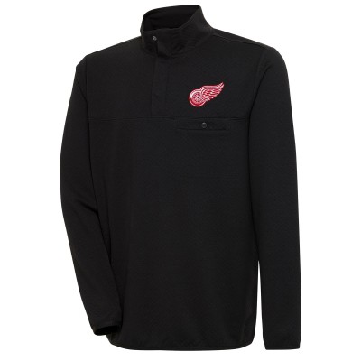 Кофта на кнопках Detroit Red Wings Antigua Streamer - Black