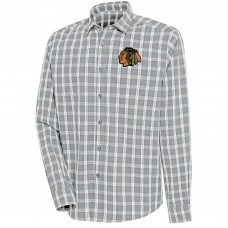 Рубашка Chicago Blackhawks Antigua Carry Tri-Blend - Gray
