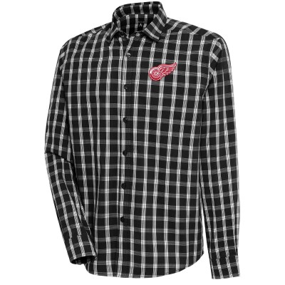 Рубашка Detroit Red Wings Antigua Carry Tri-Blend Button-Down - Black