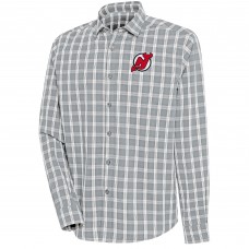 Рубашка New Jersey Devils Antigua Carry Tri-Blend Button-Down - Gray