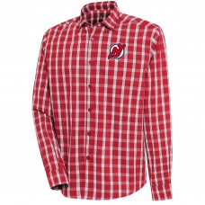 Рубашка New Jersey Devils Antigua Carry Tri-Blend Button-Down - Red