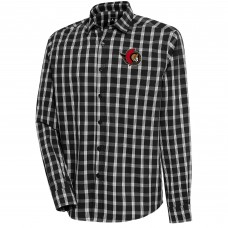 Рубашка Ottawa Senators Antigua Carry Tri-Blend Button-Down - Black