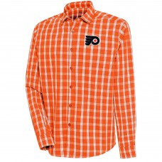 Рубашка Philadelphia Flyers Antigua Carry Tri-Blend Button-Down - Orange