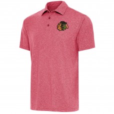 Поло Chicago Blackhawks Antigua Par - Heather Red