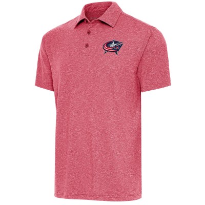 Поло Columbus Blue Jackets Antigua Par - Heather Red