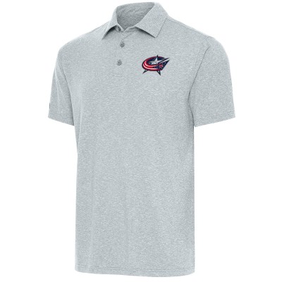 Поло Columbus Blue Jackets Antigua Par - Heather Gray