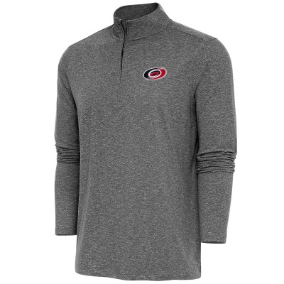 Кофта на короткой молнии Carolina Hurricanes Antigua Hunk - Heather Black