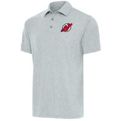 Поло New Jersey Devils Antigua Par - Heather Gray