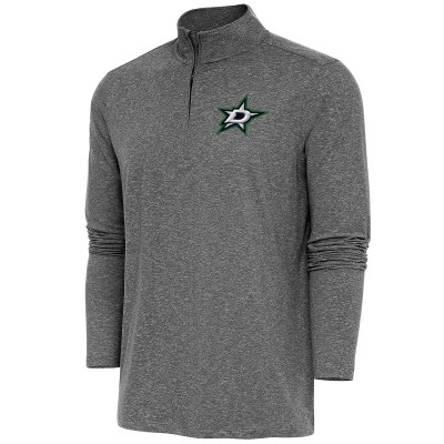 Кофта на короткой молнии Dallas Stars Antigua Hunk - Heather Black