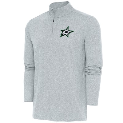 Кофта на короткой молнии Dallas Stars Antigua Hunk - Heather Gray