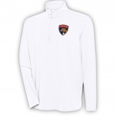 Florida Panthers Antigua White Hunk Quarter-Zip Pullover Top