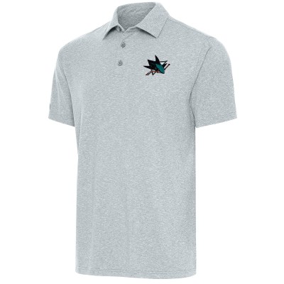 Поло San Jose Sharks Antigua Par - Heather Gray
