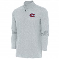Кофта на короткой молнии Montreal Canadiens Antigua Hunk - Heather Gray