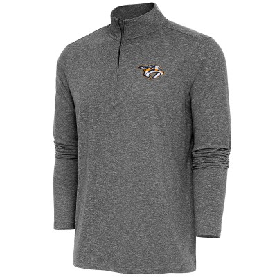 Кофта на короткой молнии Nashville Predators Antigua Hunk - Heather Black