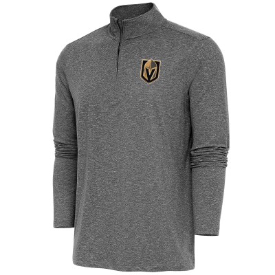 Кофта на короткой молнии Vegas Golden Knights Antigua Hunk - Heather Black