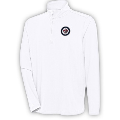 Кофта на короткой молнии Winnipeg Jets Antigua White Hunk