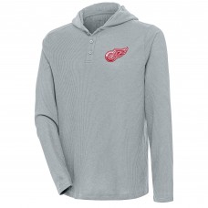 Лонгслив с капюшоном Detroit Red Wings Antigua Strong Hold - Gray