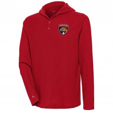 Футболка с длинным рукавом с капюшоном Florida Panthers Antigua Strong Hold Henly - Red