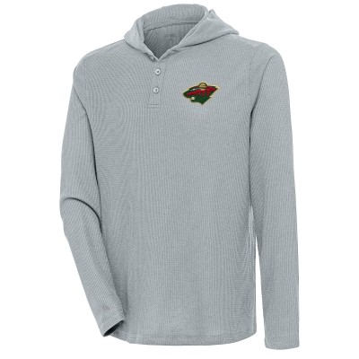 Футболка с длинным рукавом Minnesota Wild Antigua Strong Hold - Gray