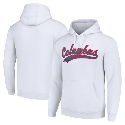 Толстовка Columbus Blue Jackets Starter Tailsweep Fleece Tri-Blend - White