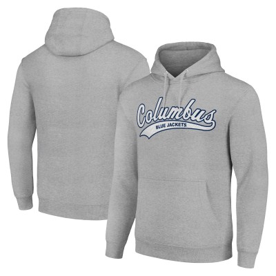 Толстовка Columbus Blue Jackets Starter Tailsweep Fleece Tri-Blend - Heather Gray