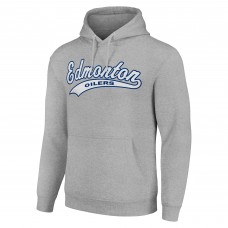 Толстовка Edmonton Oilers Starter Tailsweep Fleece Tri-Blend - Heather Gray