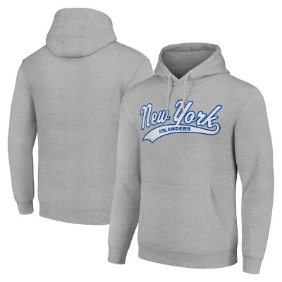Толстовка New York Islanders Starter Tailsweep Fleece Tri-Blend - Heather Gray