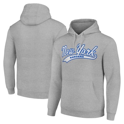 Толстовка New York Rangers Starter Tailsweep Fleece Tri-Blend - Heather Gray