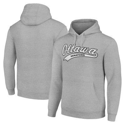 Толстовка Ottawa Senators Starter Tailsweep Fleece Tri-Blend - Heather Gray