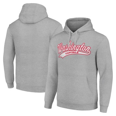 Толстовка Washington Capitals Starter Tailsweep Fleece Tri-Blend - Heather Gray