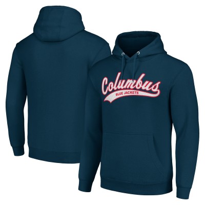 Толстовка Columbus Blue Jackets Starter Tailsweep Fleece Tri-Blend - Navy