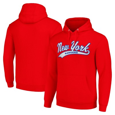 Толстовка New York Rangers Starter Tailsweep Fleece Tri-Blend - Red